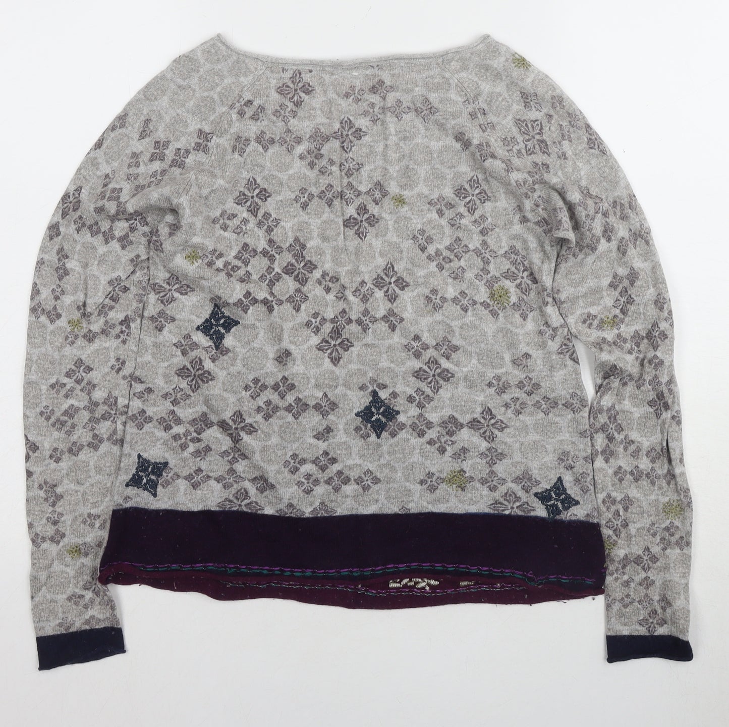 White Stuff Women's Multicoloured Pullover Jumper Size 8