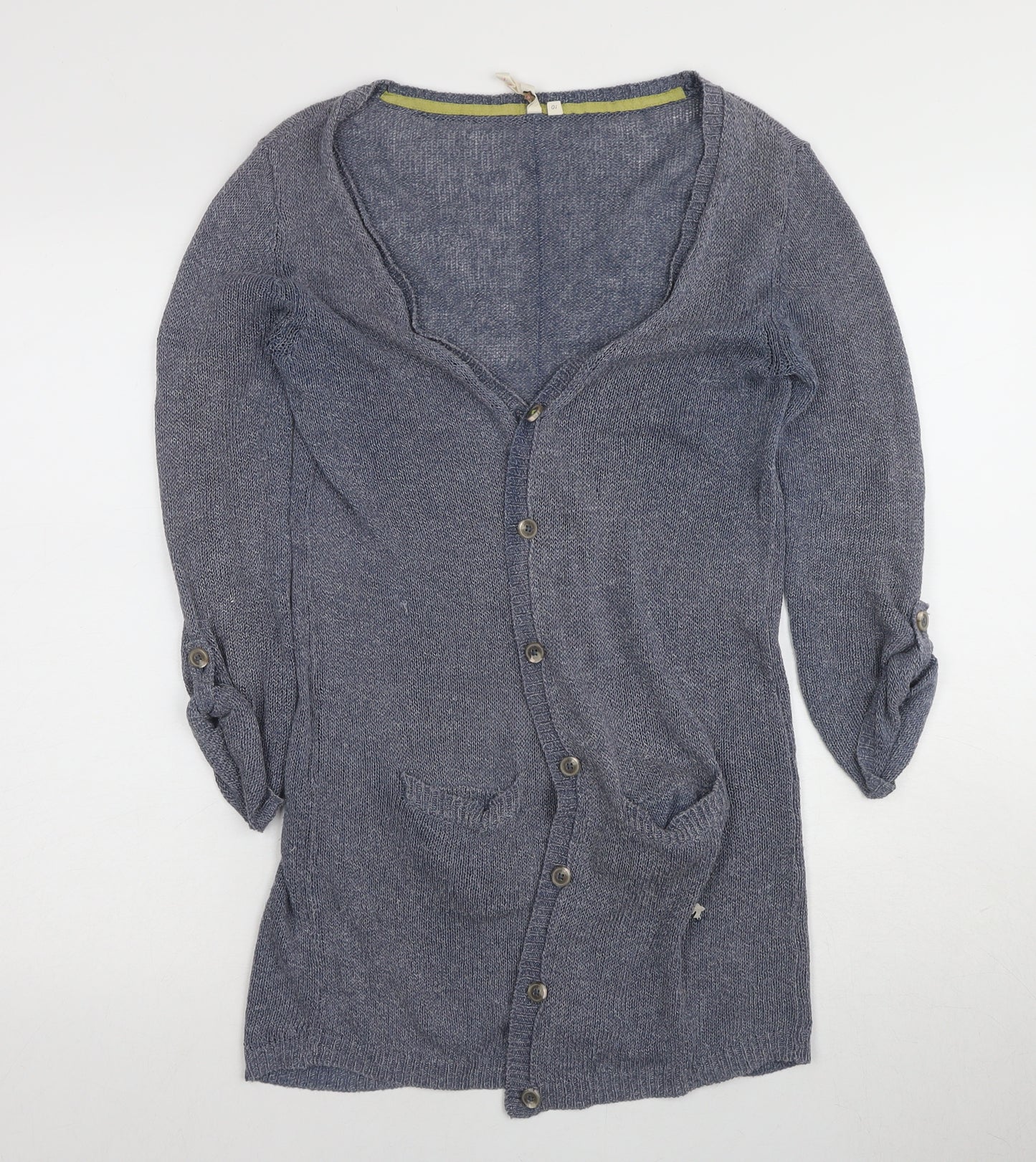 White Stuff Women's Grey V-Neck Cardigan Size 10