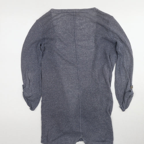 White Stuff Women's Grey V-Neck Cardigan Size 10