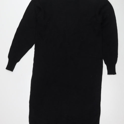 Darian Women's Black Acrylic Long Sleeve Dress