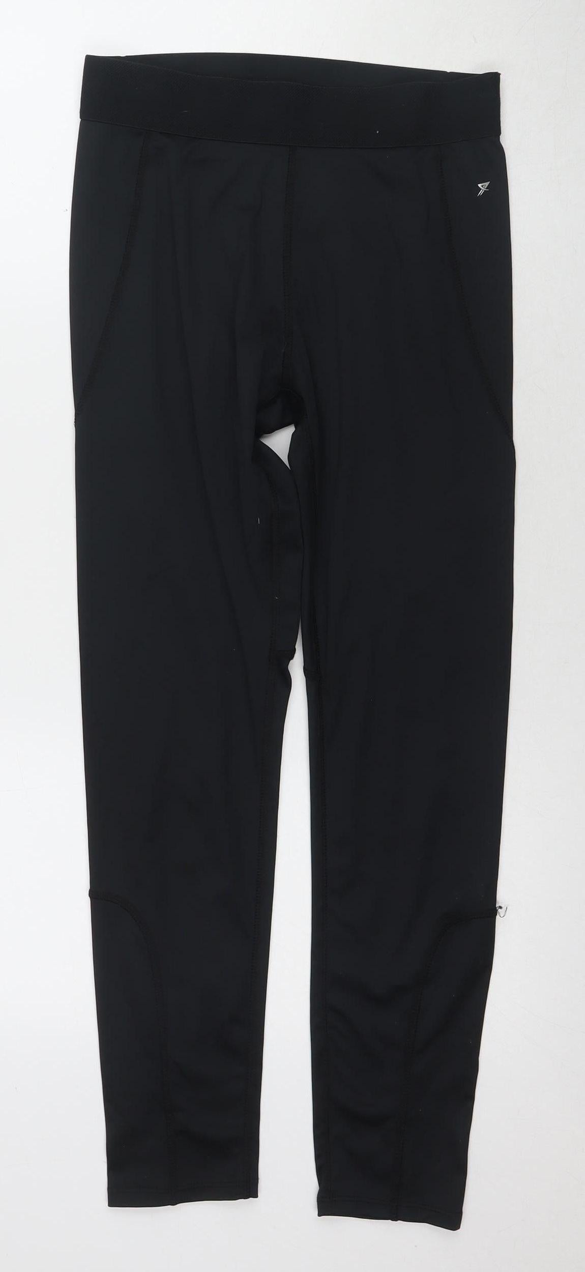 WORK OUT Women's Black Compression Leggings S