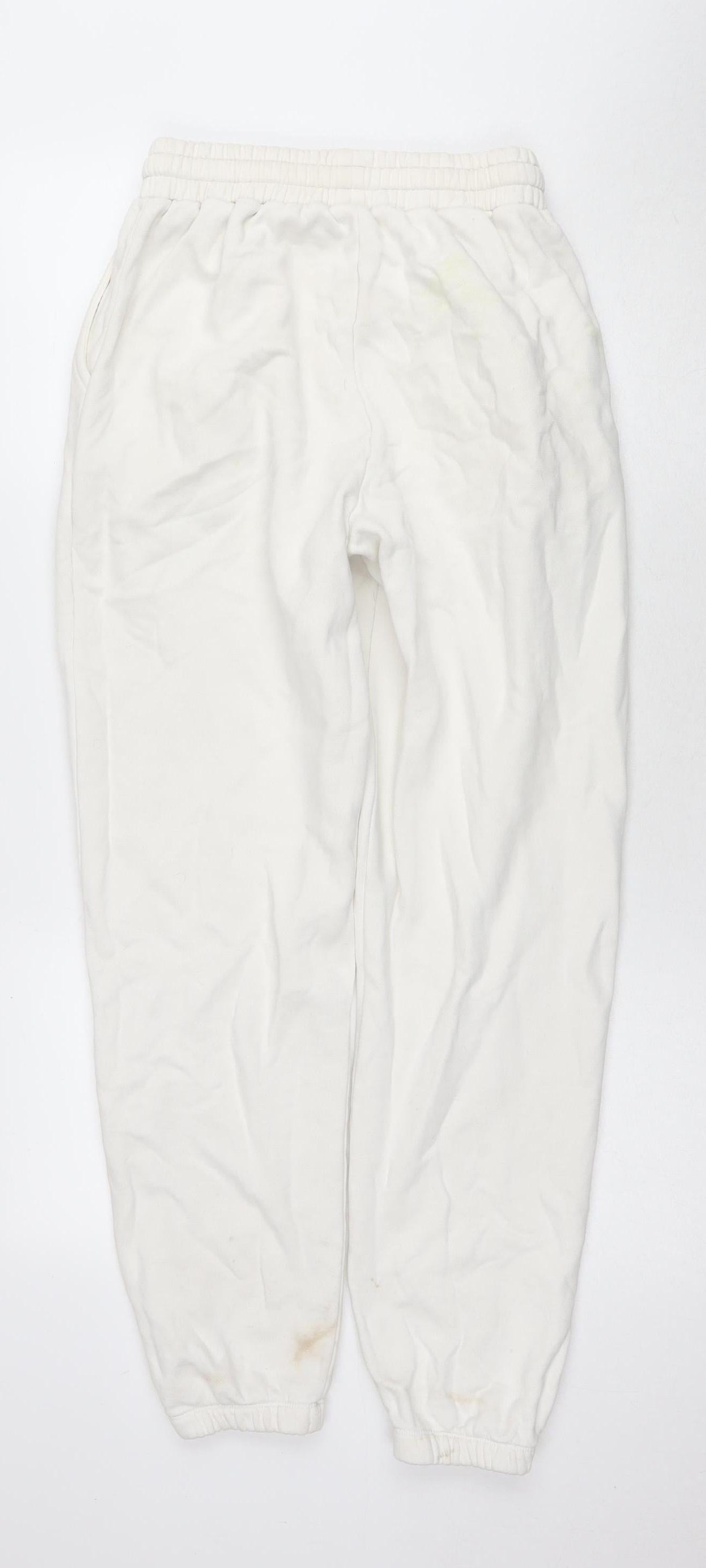 Fiorucci Unisex White L Cotton Tracksuit Pants