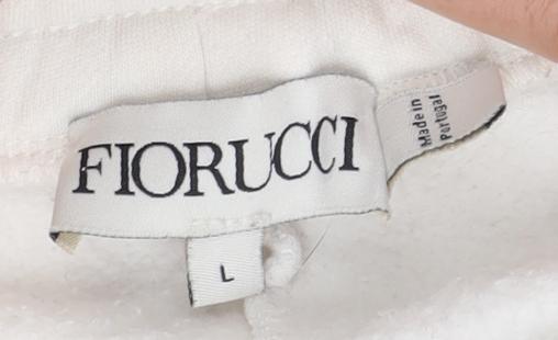 Fiorucci Unisex White L Cotton Tracksuit Pants