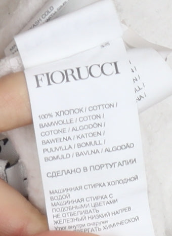 Fiorucci Unisex White L Cotton Tracksuit Pants