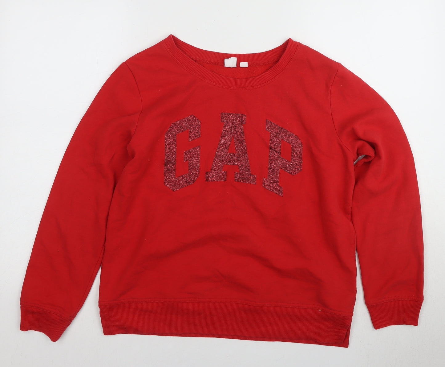 Gap Women's Red Pullover Sweatshirt M, Logo, Casual