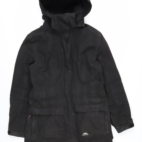 Trespass Men's Black Waterproof Parka Jacket Size S