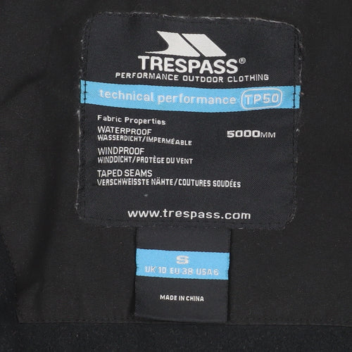 Trespass Men's Black Waterproof Parka Jacket Size S