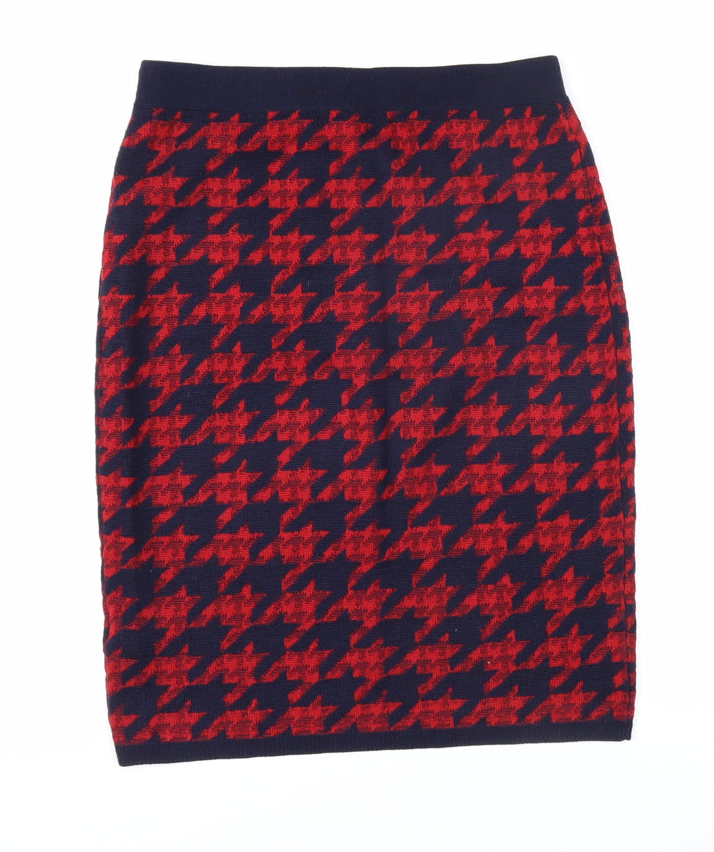 Jigsaw Women's Red Knee Length Pencil Skirt