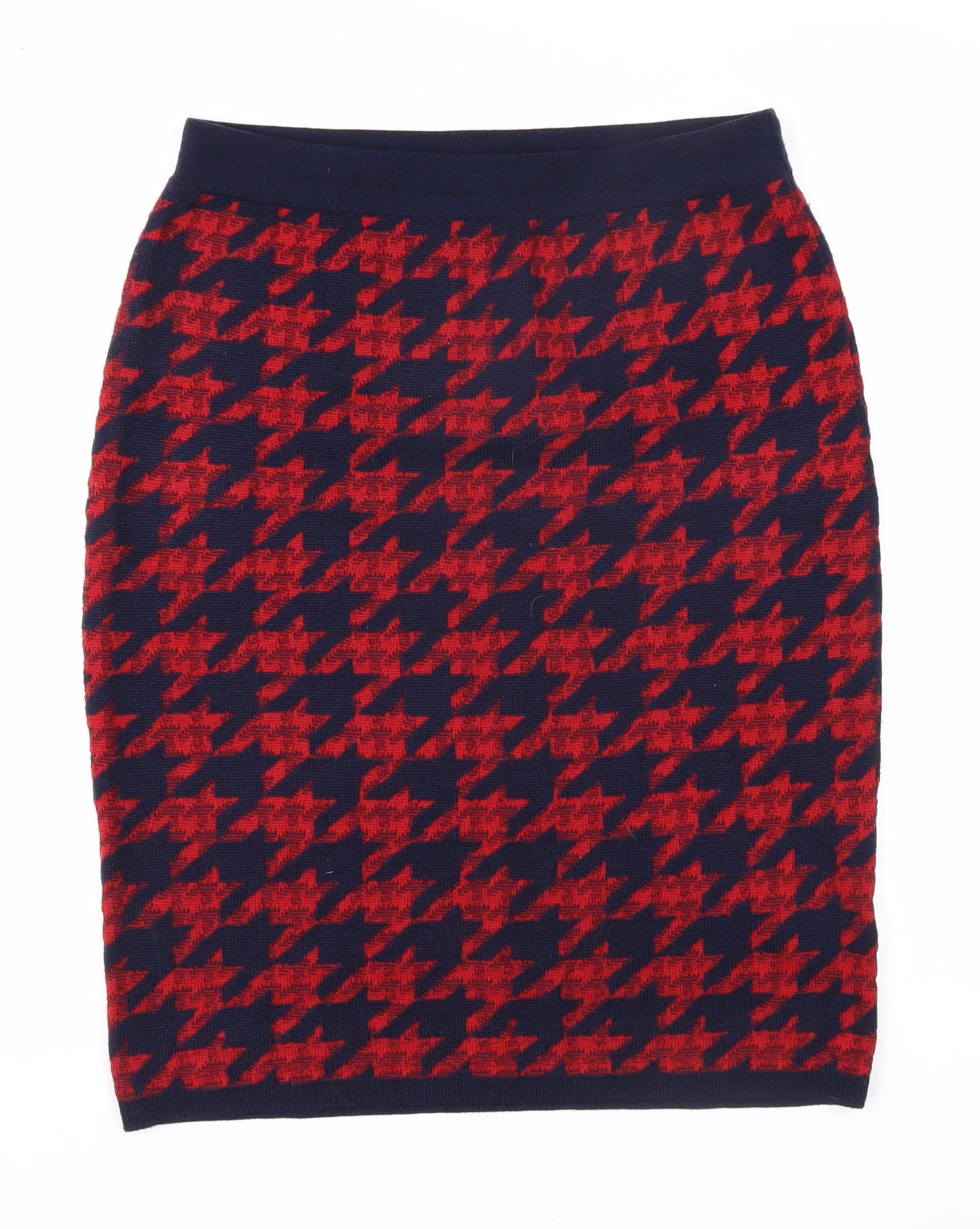 Jigsaw Women's Red Knee Length Pencil Skirt