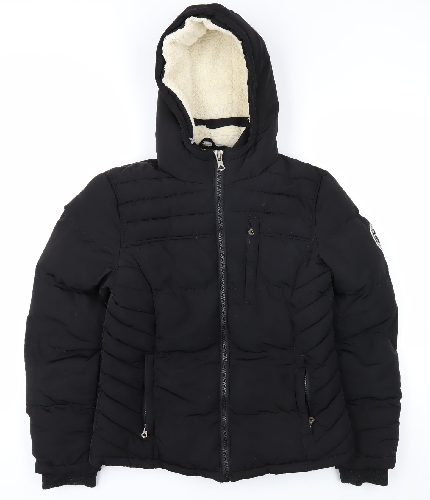 SoulCal & Co Women's Black Puffer Jacket Size 8