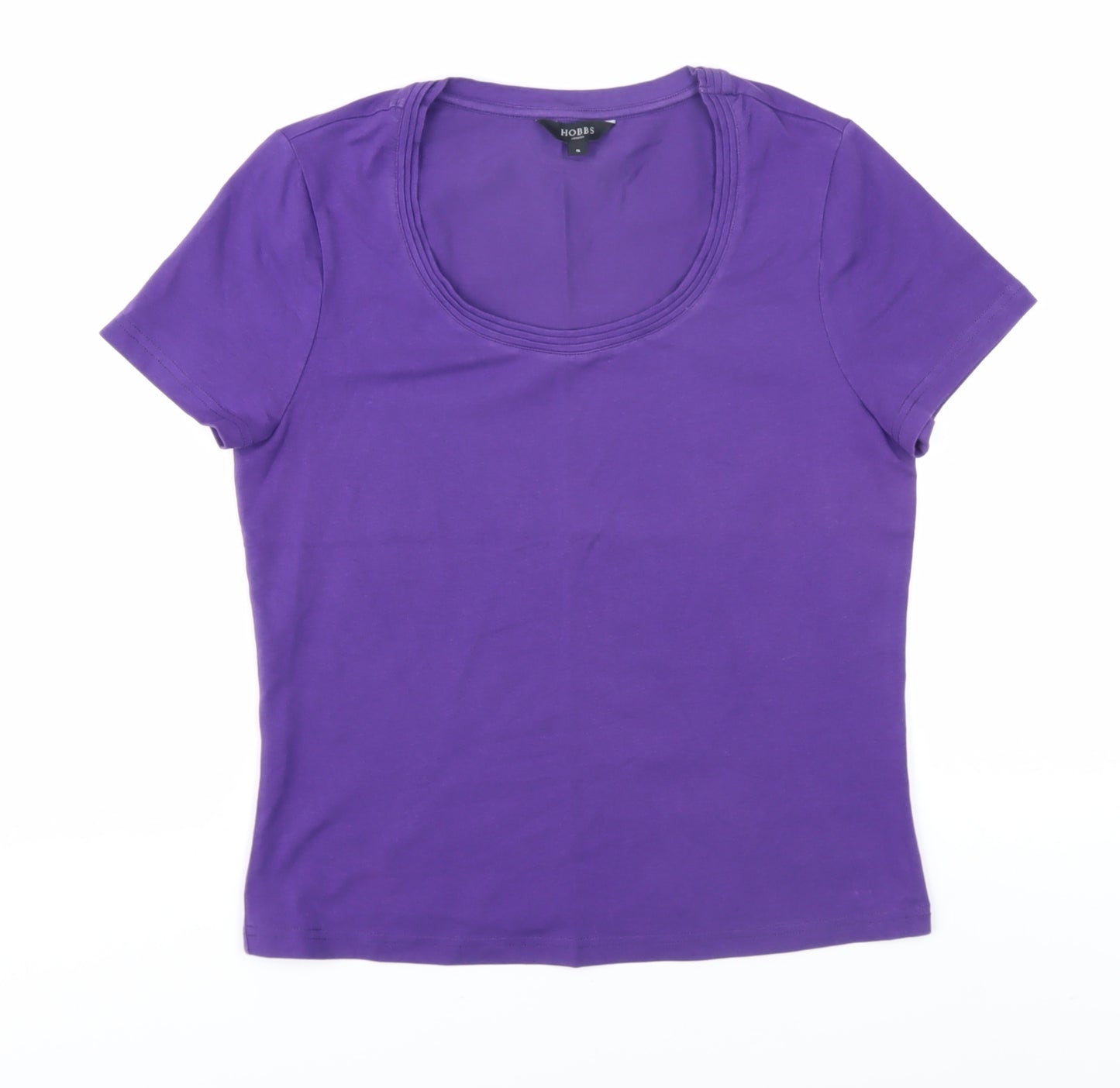 Hobbs Women's Purple Basic T-Shirt, Size S, Summer Casual