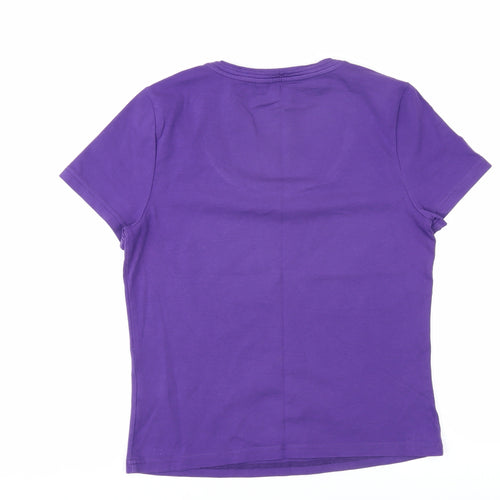 Hobbs Women's Purple Basic T-Shirt, Size S, Summer Casual