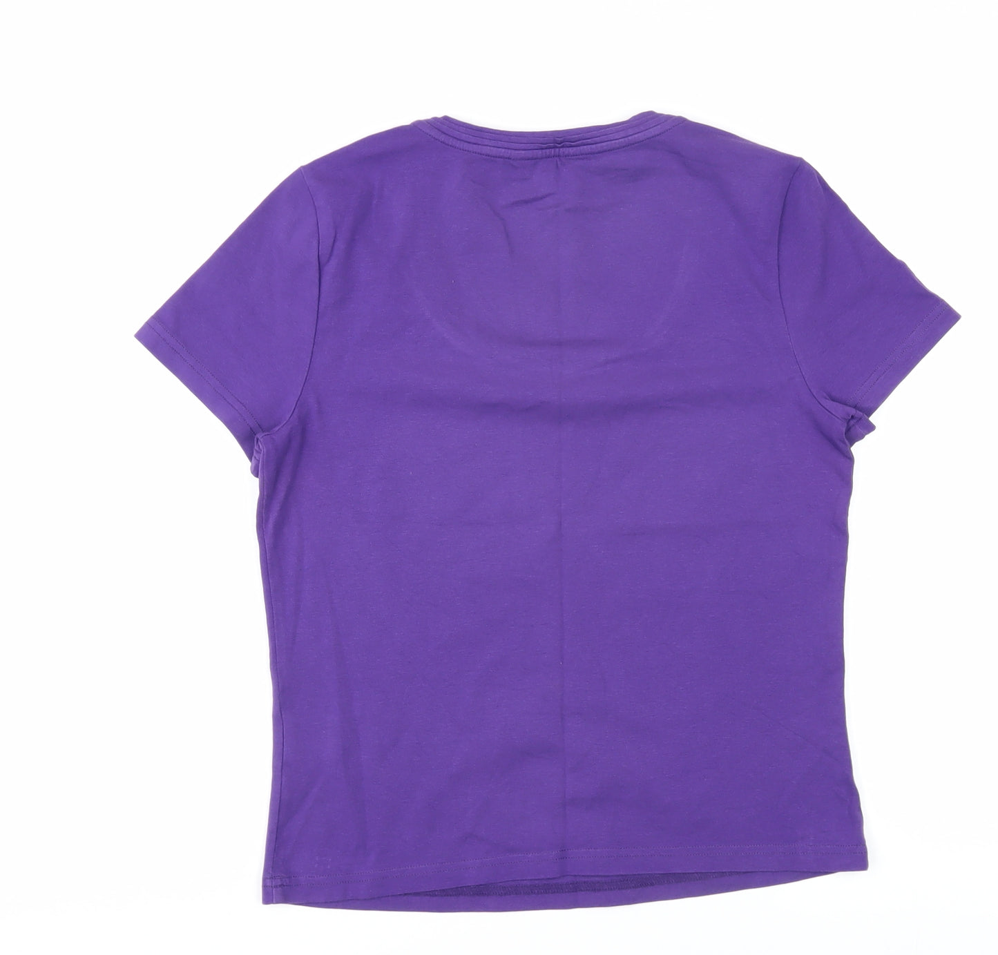 Hobbs Women's Purple Basic T-Shirt, Size S, Summer Casual