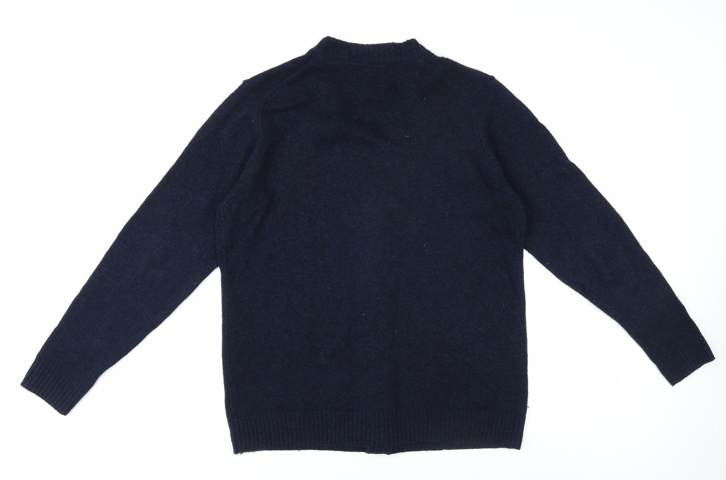 Marks and Spencer Men's Blue Wool Cardigan M