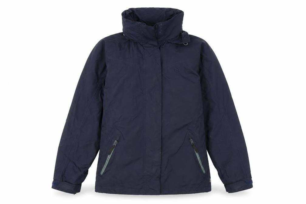 Front view of Hawkshead Blue unisex windbreaker jacket, size 10