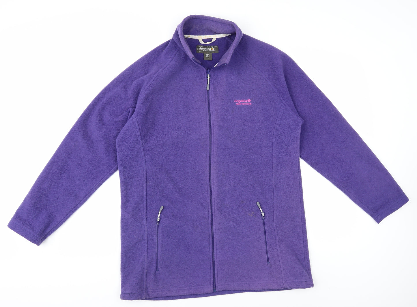 Regatta Women's Purple Fleece Full Zip Sweatshirt Size 16