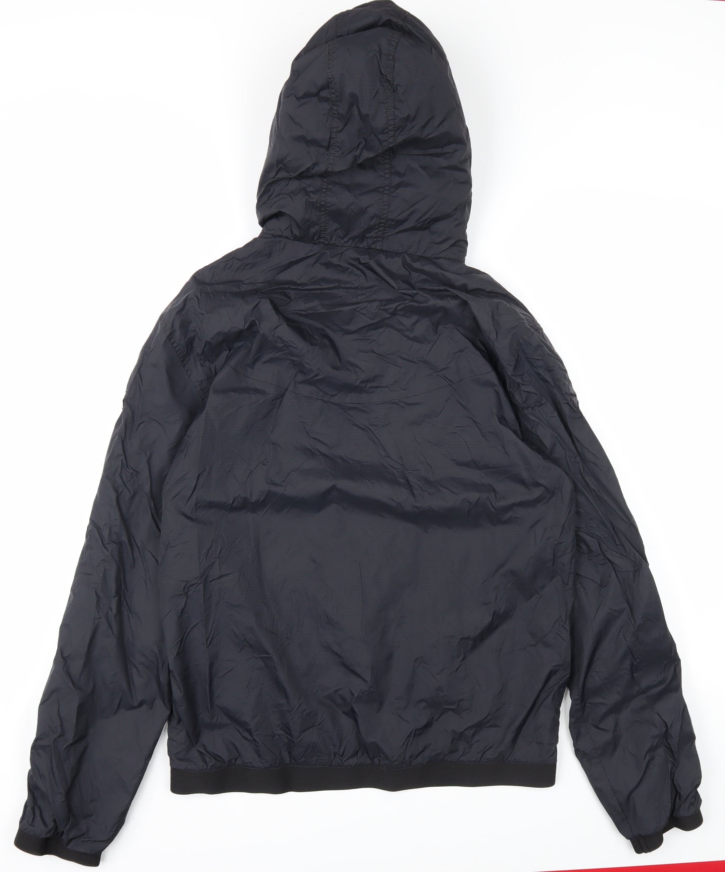 Duck and Cover Men's Black Medium Windbreaker Jacket