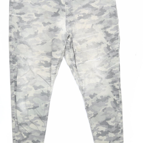 Marks and Spencer Women’s Camouflage Jeggings Grey Size 18