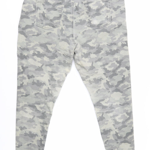 Marks and Spencer Women’s Camouflage Jeggings Grey Size 18