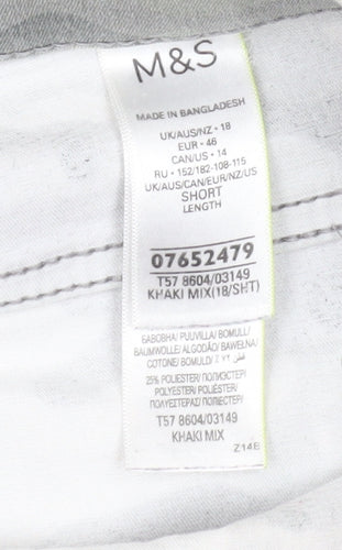 Marks and Spencer Women’s Camouflage Jeggings Grey Size 18