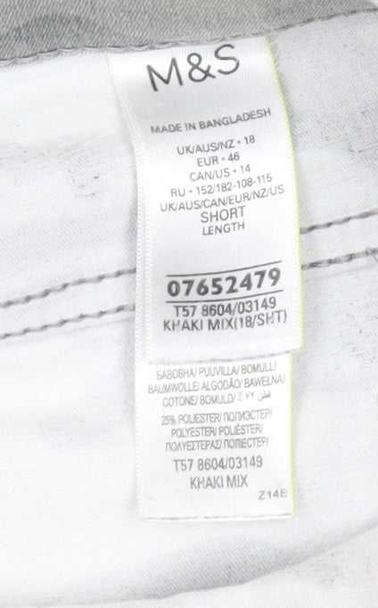 Marks and Spencer Women’s Camouflage Jeggings Grey Size 18