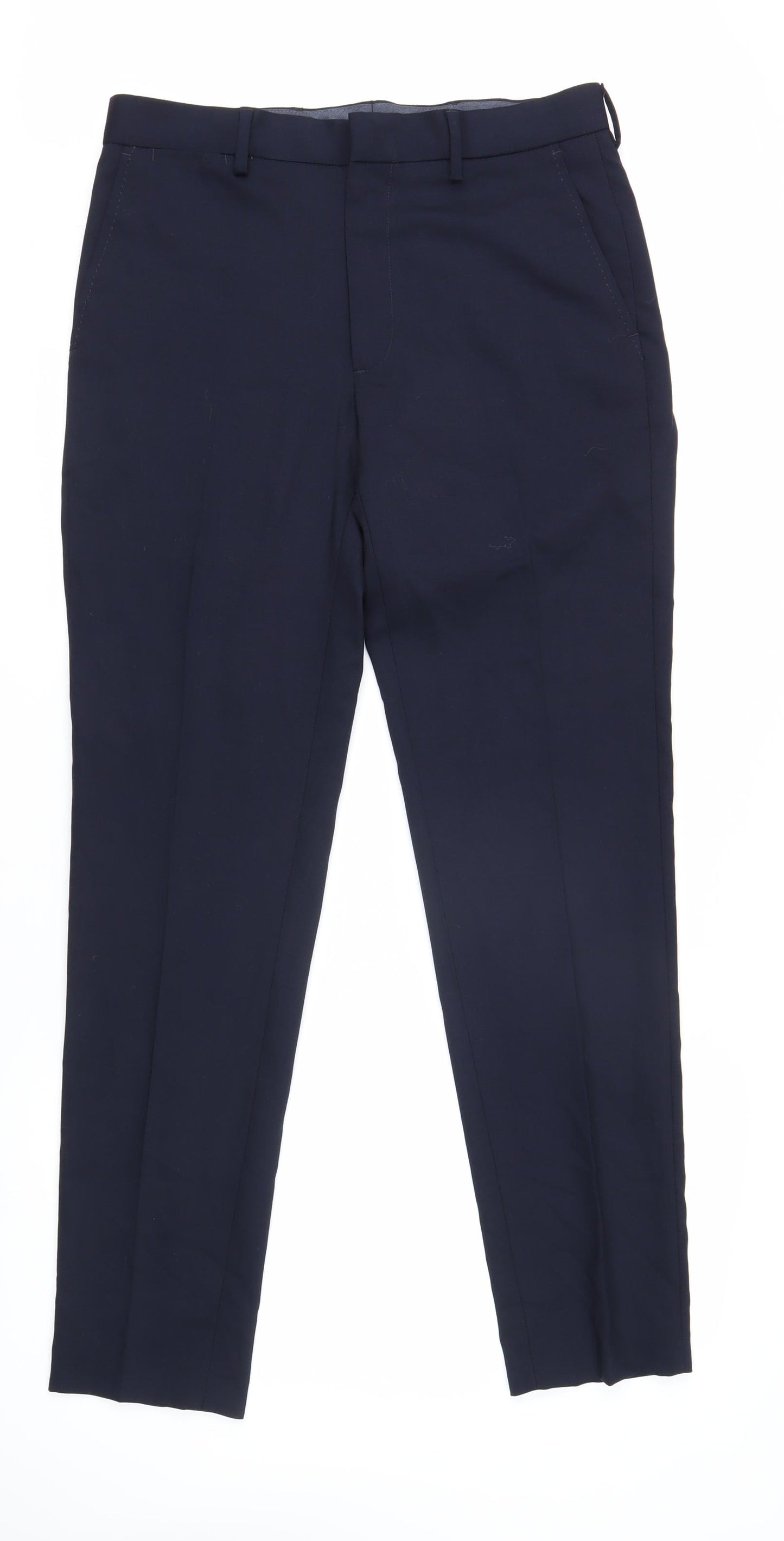Marks and Spencer Men's Navy Suit Trousers, Size 32L