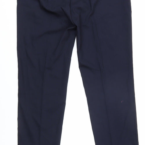 Marks and Spencer Men's Navy Suit Trousers, Size 32L