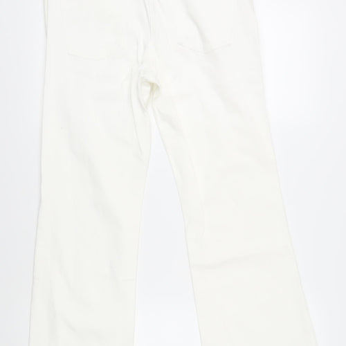 Next Women's White Bootcut Trousers Size 12