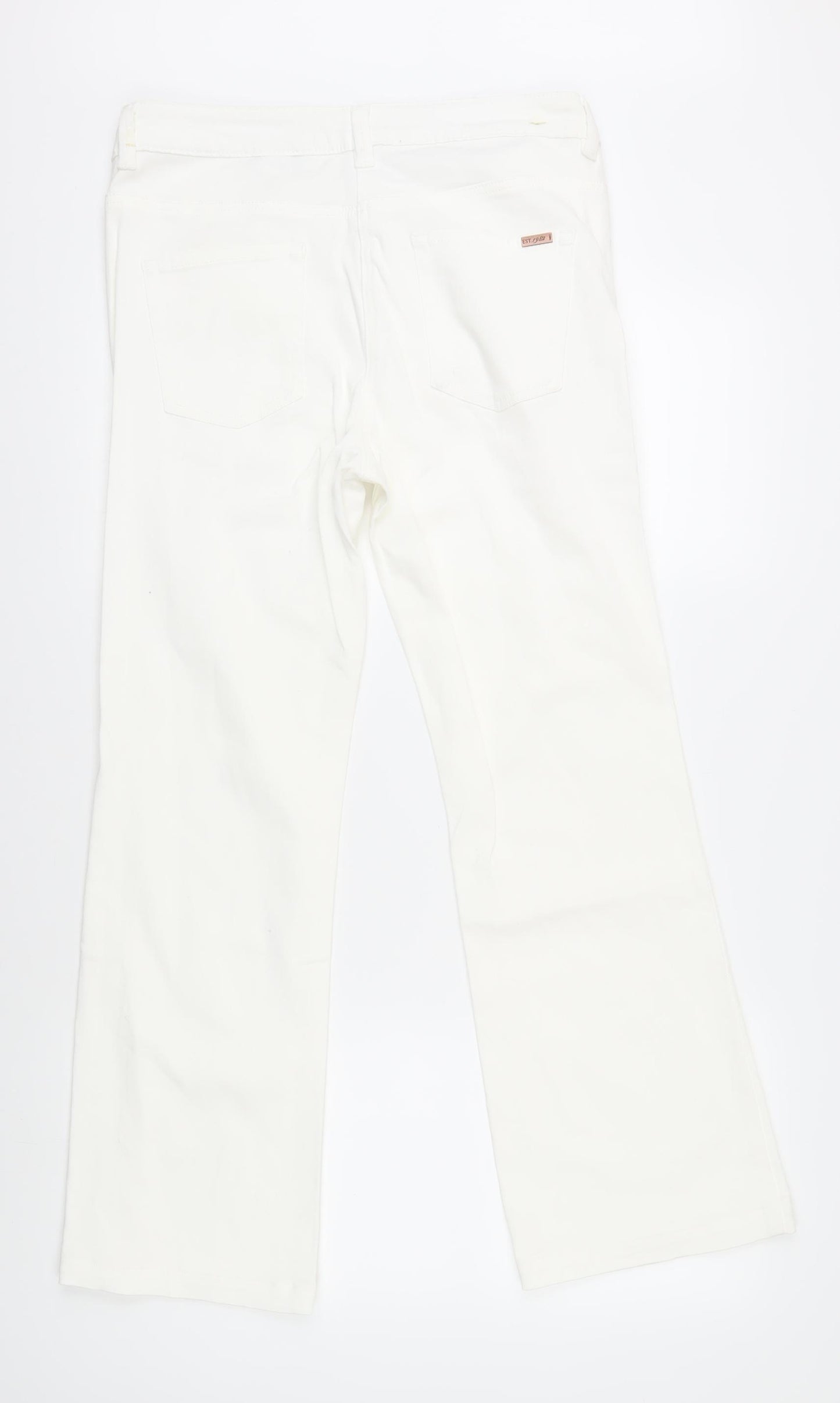 Next Women's White Bootcut Trousers Size 12
