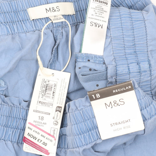 Marks and Spencer Women's Blue Jogger Trousers 18