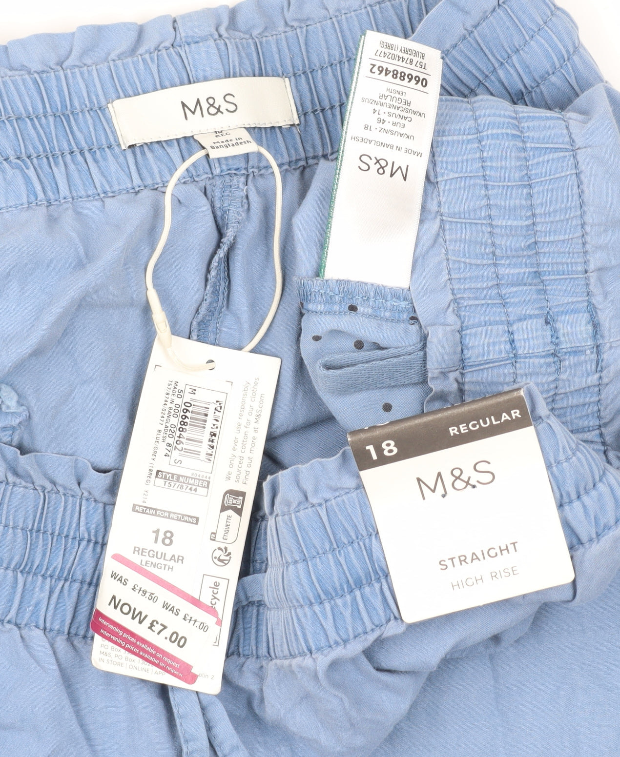 Marks and Spencer Women's Blue Jogger Trousers 18