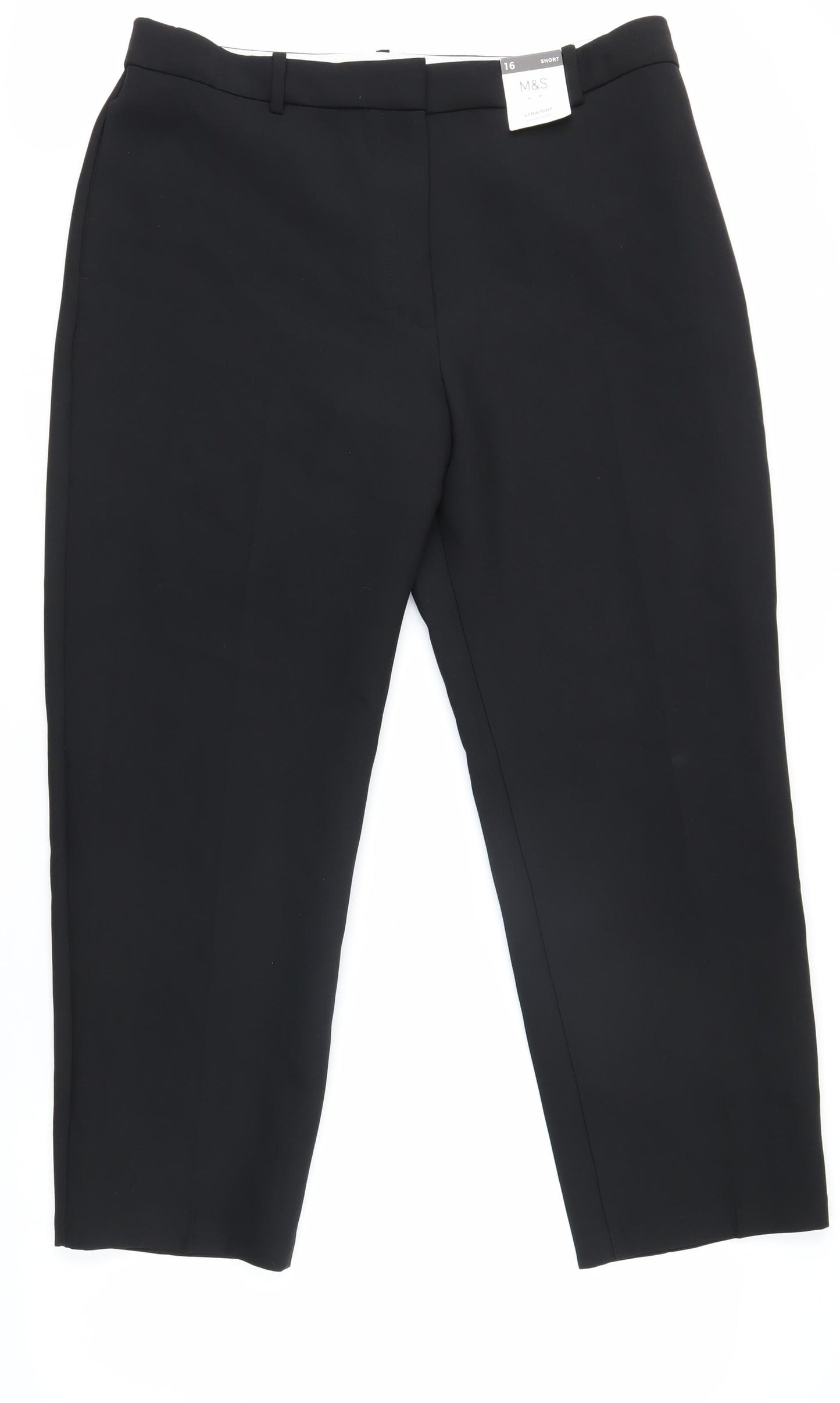 Marks and Spencer Women's Black Cropped Trousers Size 16