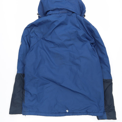Regatta Men's Blue Parka Jacket, Size L, Hooded, Waterproof