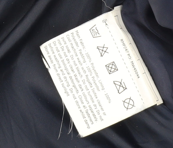 Regatta Men's Blue Parka Jacket, Size L, Hooded, Waterproof