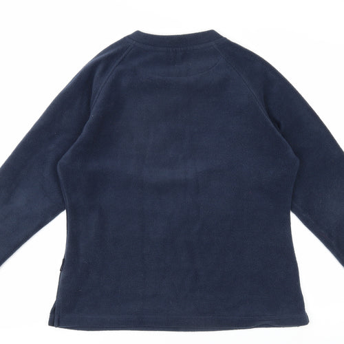 Ralph Lauren Women's Blue Fleece Sweatshirt Size 14
