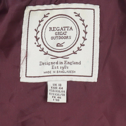 Regatta Women's Red Polyester Waistcoat Size 18