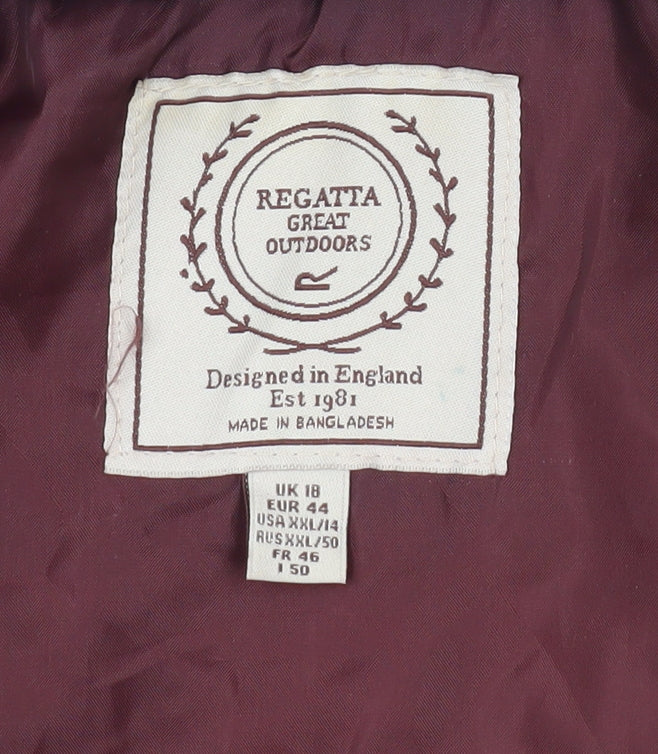 Regatta Women's Red Polyester Waistcoat Size 18