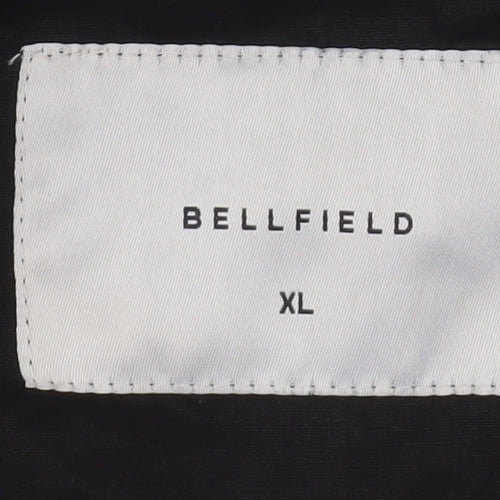 Bellfield Men's Black XL Hooded Parka Jacket