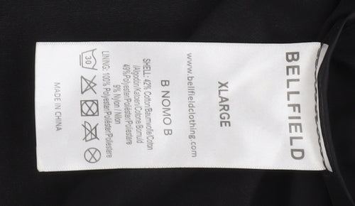 Bellfield Men's Black XL Hooded Parka Jacket