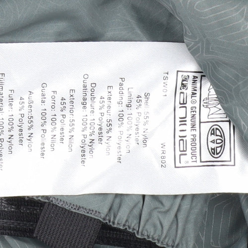Animal Men’s White Ski Jacket M Waterproof Hooded