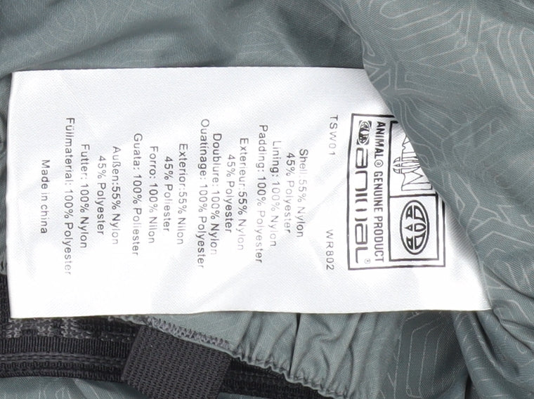 Animal Men’s White Ski Jacket M Waterproof Hooded