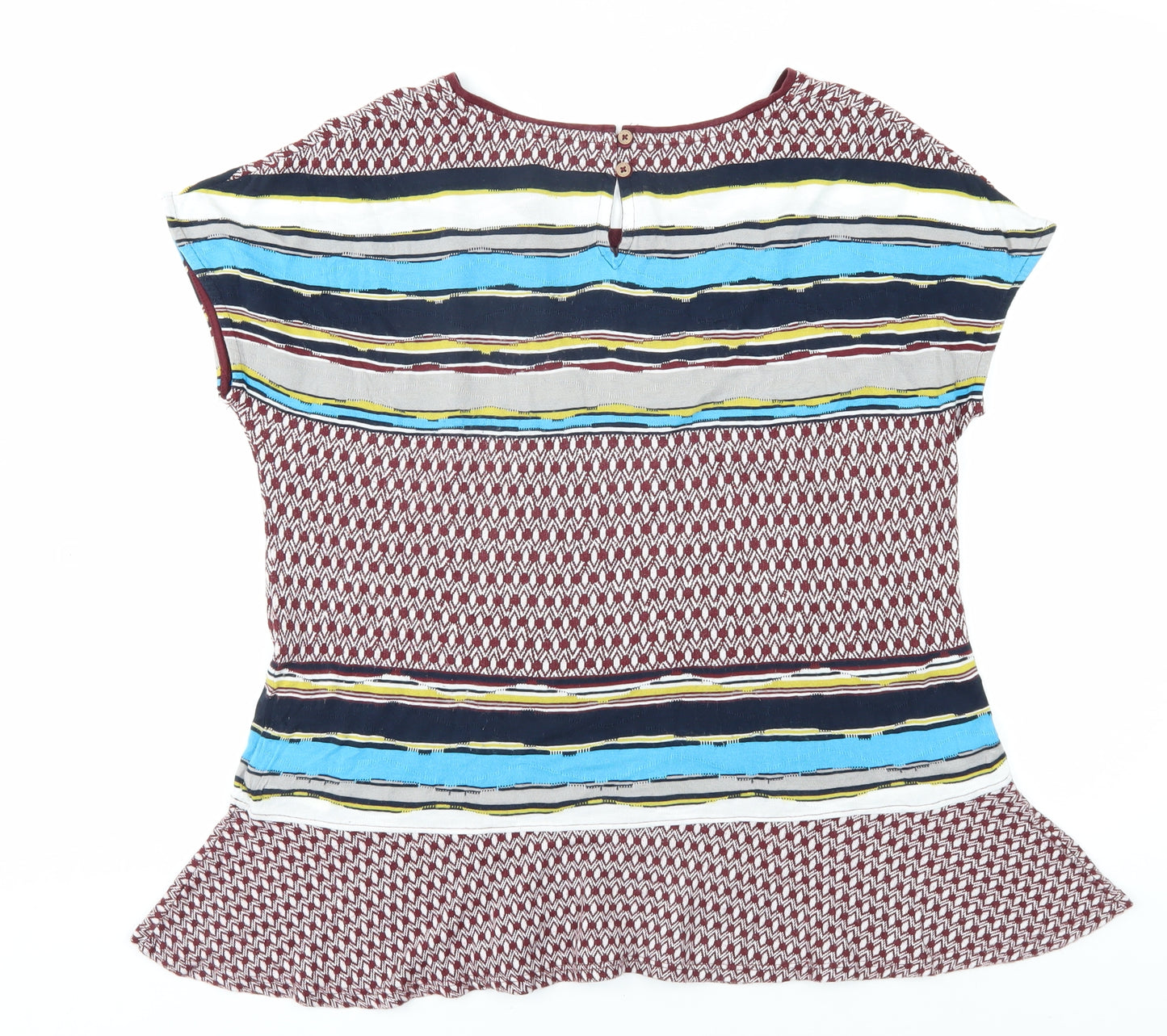 White Stuff Women's Multicoloured Striped T-Shirt