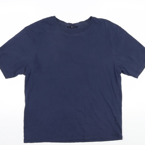 Smith & Jones Men's 2XL Blue Cotton T-Shirt
