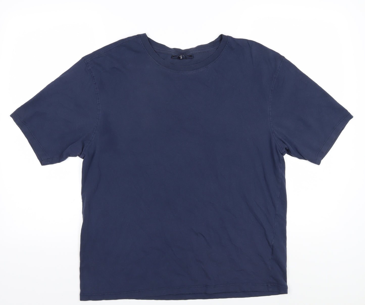 Smith & Jones Men's 2XL Blue Cotton T-Shirt
