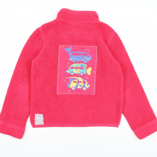 FatFace Girls Pink Fleece Pullover Sweatshirt 12-13 Years