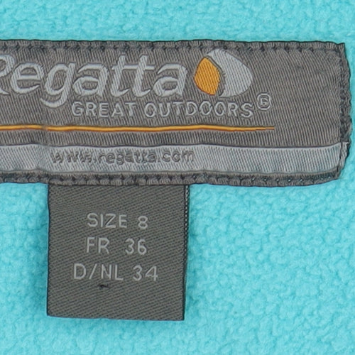Regatta Women's Blue Fleece Pullover Sweatshirt Size 8