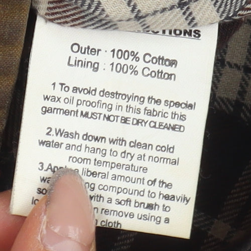 Elveden Women's Brown Waxed Cotton Jacket Size 10