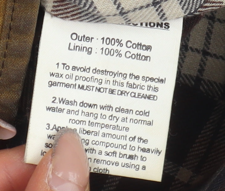 Elveden Women's Brown Waxed Cotton Jacket Size 10