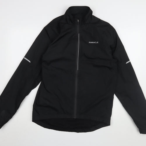 Pinnacle Men's Black Windbreaker Jacket M