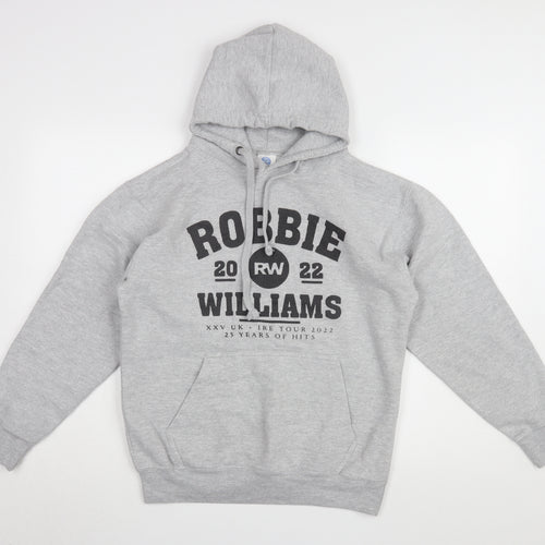 New Spirit Women Grey Medium Pullover Hoodie